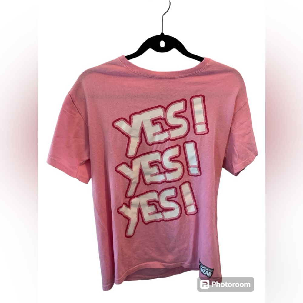 RARE WWE Daniel Bryan YES! Rise Above Cancer Susan Komen Pink Tee T-Shirt